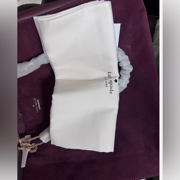 KATE SPADE KELLEN ROBSON LANE SHOULDER BAG HANDBAG - DEEP WINE - Picture 8 of 8